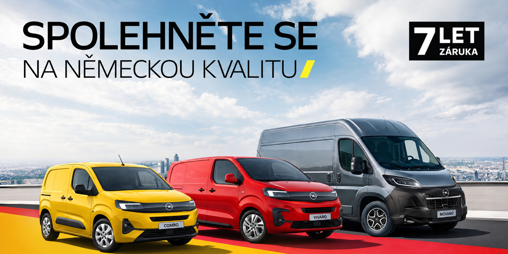Užitkové vozy Opel – 7 let záruka, ihned k odběru, výhodný úrok 1,99 %